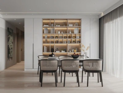 Achos Dylunio Custom Ystafell Fwyta Minimalaidd Modern